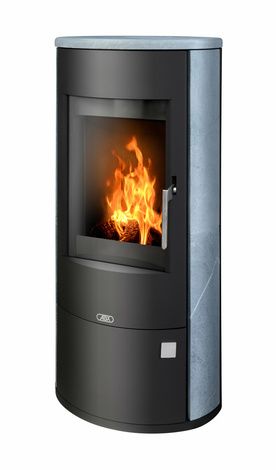 Печь-камин ABX Aspen 5, черная сталь, тальк с верхней плитой в Иванове